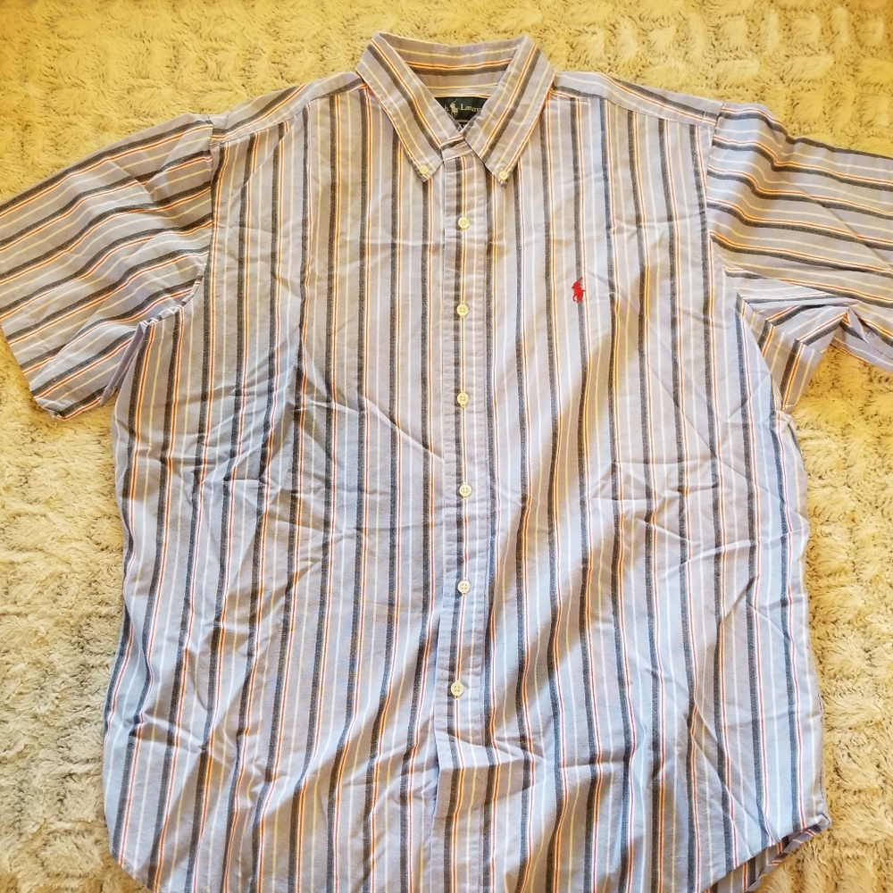 Red and blue Ralph Lauren shirt
